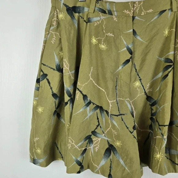 COS PRINTED TAILORED A-LINE  SHORTS KHAKI SIZE 14 - Picture 5 of 12